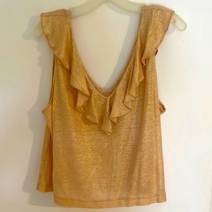 Lily Pulitzer champagne shimmer top